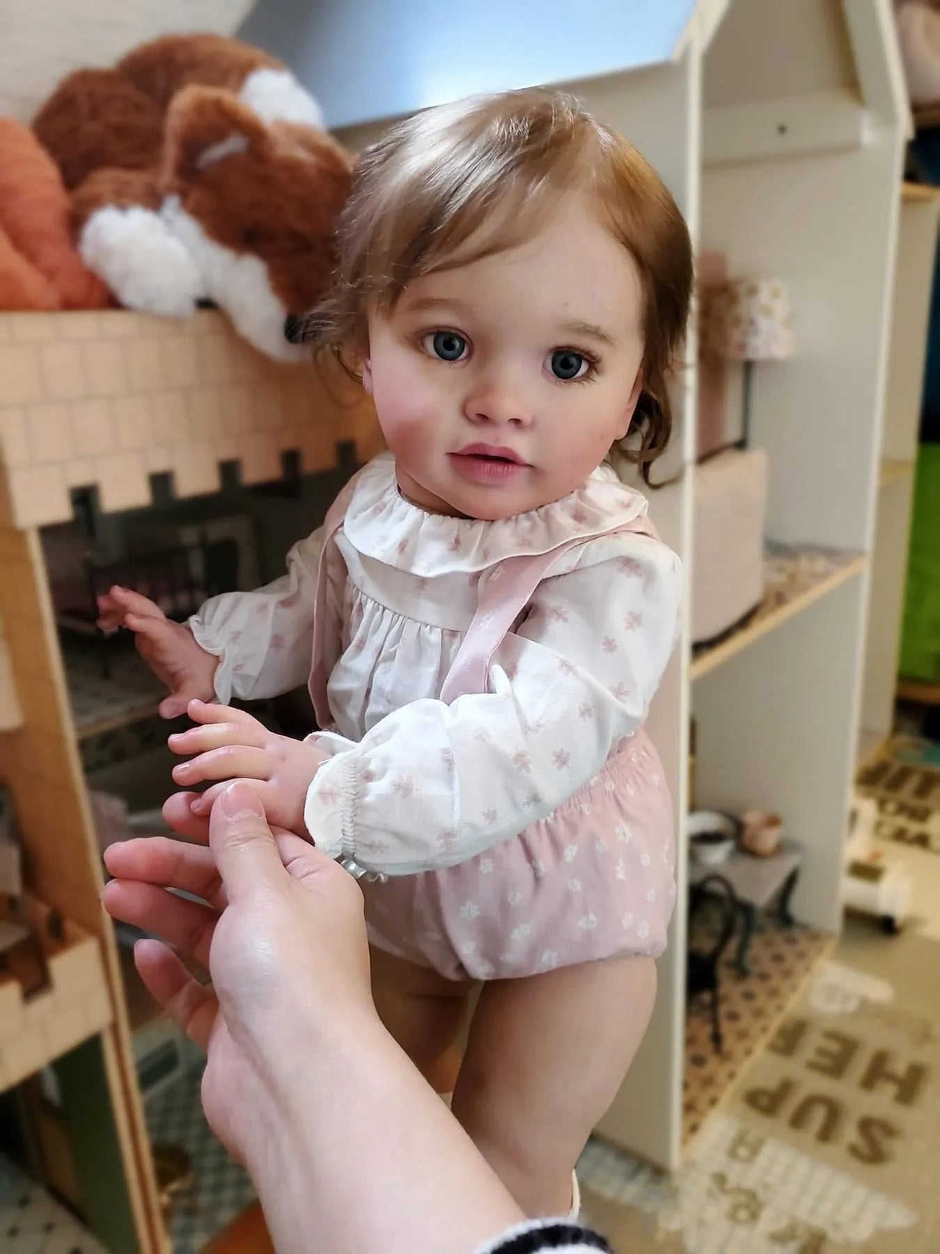 66CM Pippa Already Painted Finished Doll Reborn Toddler Huge Baby Size Popular Lifelike Soft Touch 3D Skin Art Doll