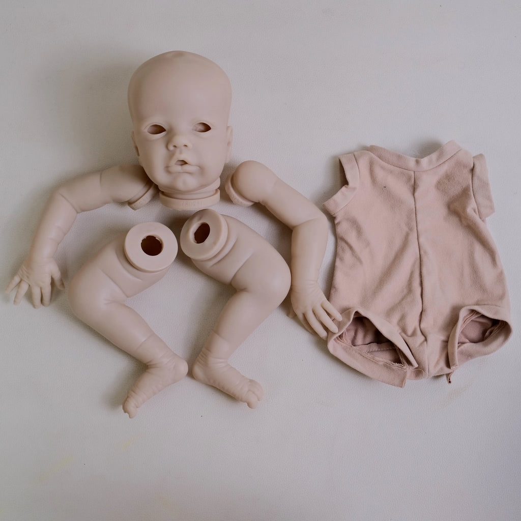 19Inch Reborn Doll Kit Primrose Asleep/Awake Limited Edition lifelike soft touch Frech Color Kit with cloth body