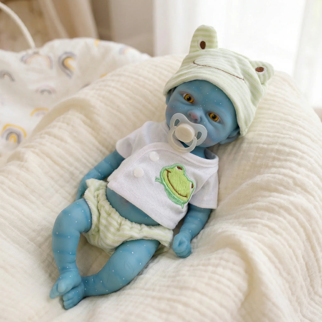 12inch Solid Silicone Fairy Avatar Reborn Doll | Super Soft Platinum Silicone, Lifelike Flexible