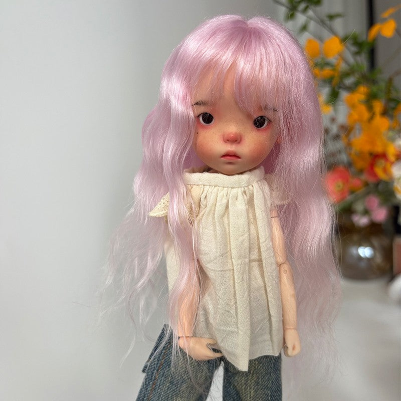 Landazz Dolls Wigs BJD 1/6 Doll Wig Landoudou Hair Soft Mohair Girl DIY Toy Gift
