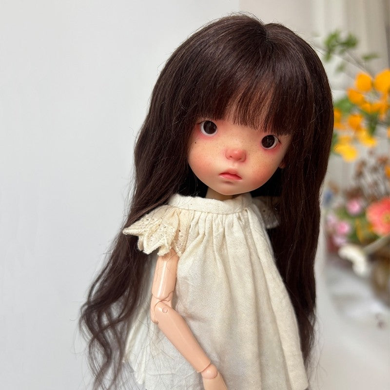 Landazz Dolls Wigs BJD 1/6 Doll Wig Landoudou Hair Soft Mohair Girl DIY Toy Gift