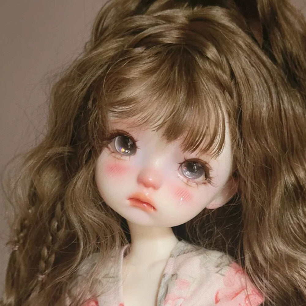 Joint Resin Nude 1/6 BJD Doll Delicate Princess Aggrieved Girl Face Makeup Gifts-