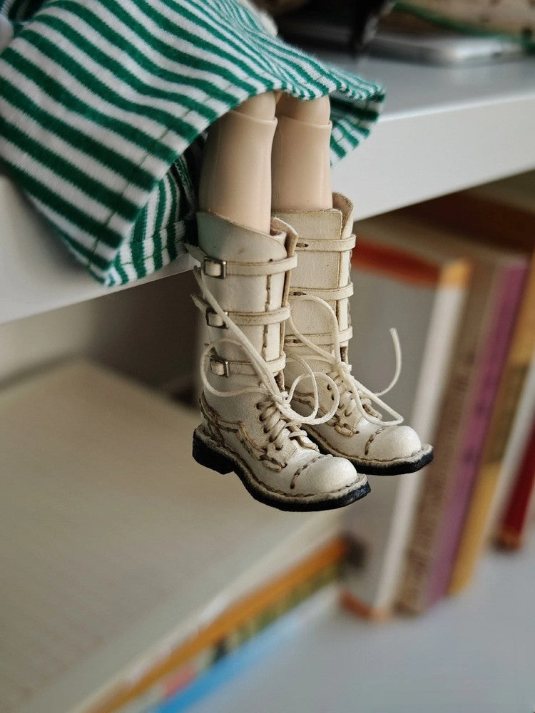 1/6 Blythe BJD Doll Retro Buckle Boots Doll Shoes ob24 ob22 Doll Accessories Toy