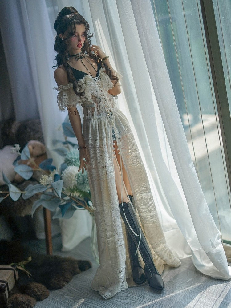 BJD 1/4 1/3 SD MSD Doll Clothes Beach Dress Bra Tops Shorts Girl Bohemia Outfits