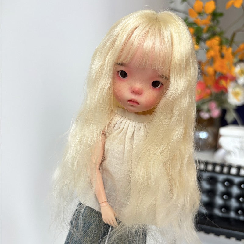 Landazz Dolls Wigs BJD 1/6 Doll Wig Landoudou Hair Soft Mohair Girl DIY Toy Gift