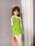 1/4 Puyoo 1/3 IP SID EID BJD Clothes Doll Outfit Sling Short Dress Light Green-
