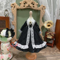Blythe 1/6 1/4 1/3 BJD Doll Clothes Lolita Outfit Black Nun Dress + Headwear DOD-