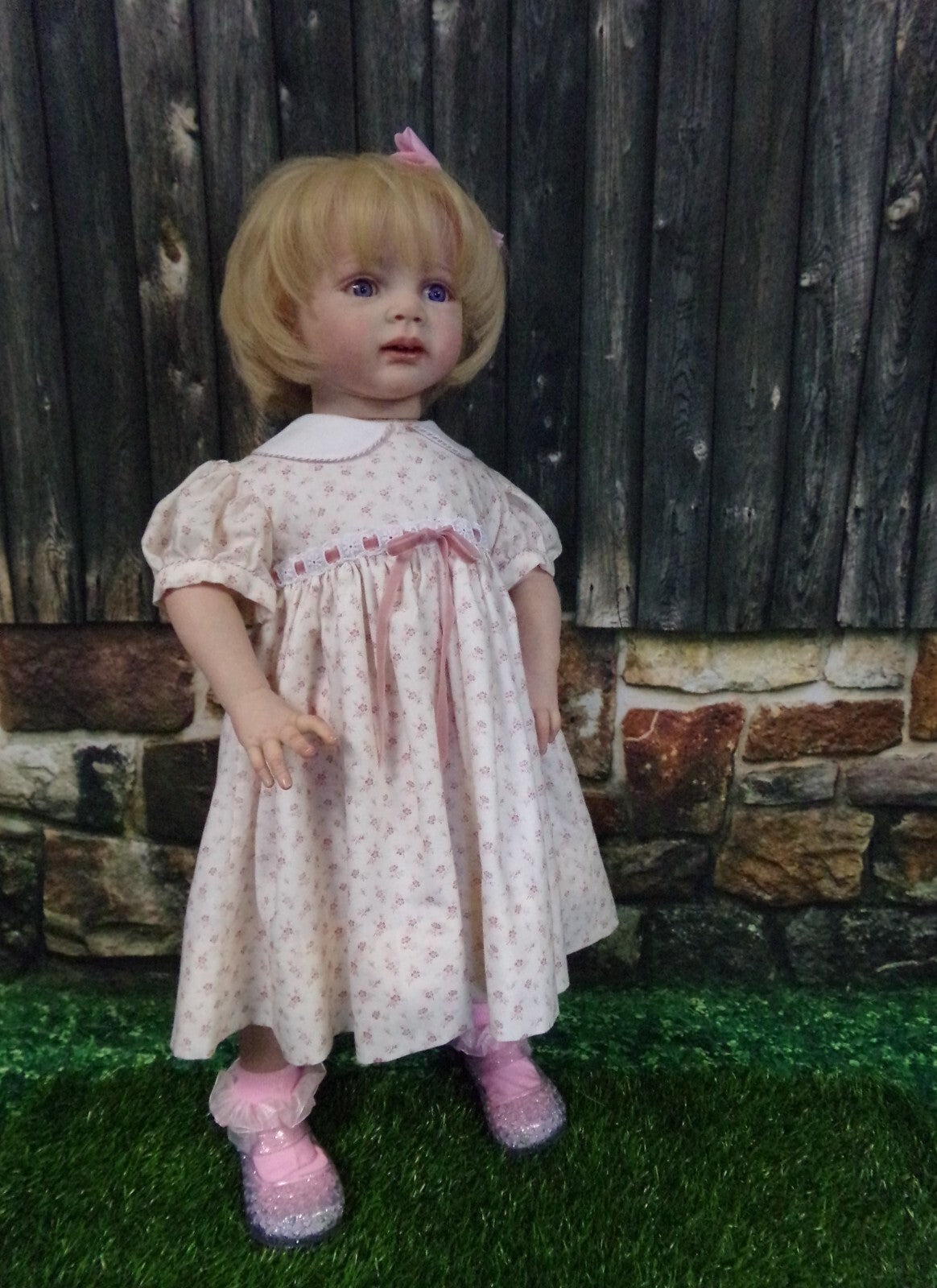 Custom Made Reborn Baby Fritzi Artist Genesis Painted Already Finished Doll With Hand-Rooted Hair