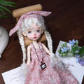 Landoudou BJD 1/6 Girl Doll Nude Resin Eyes+Face up Figure Toy White/Normal Skin