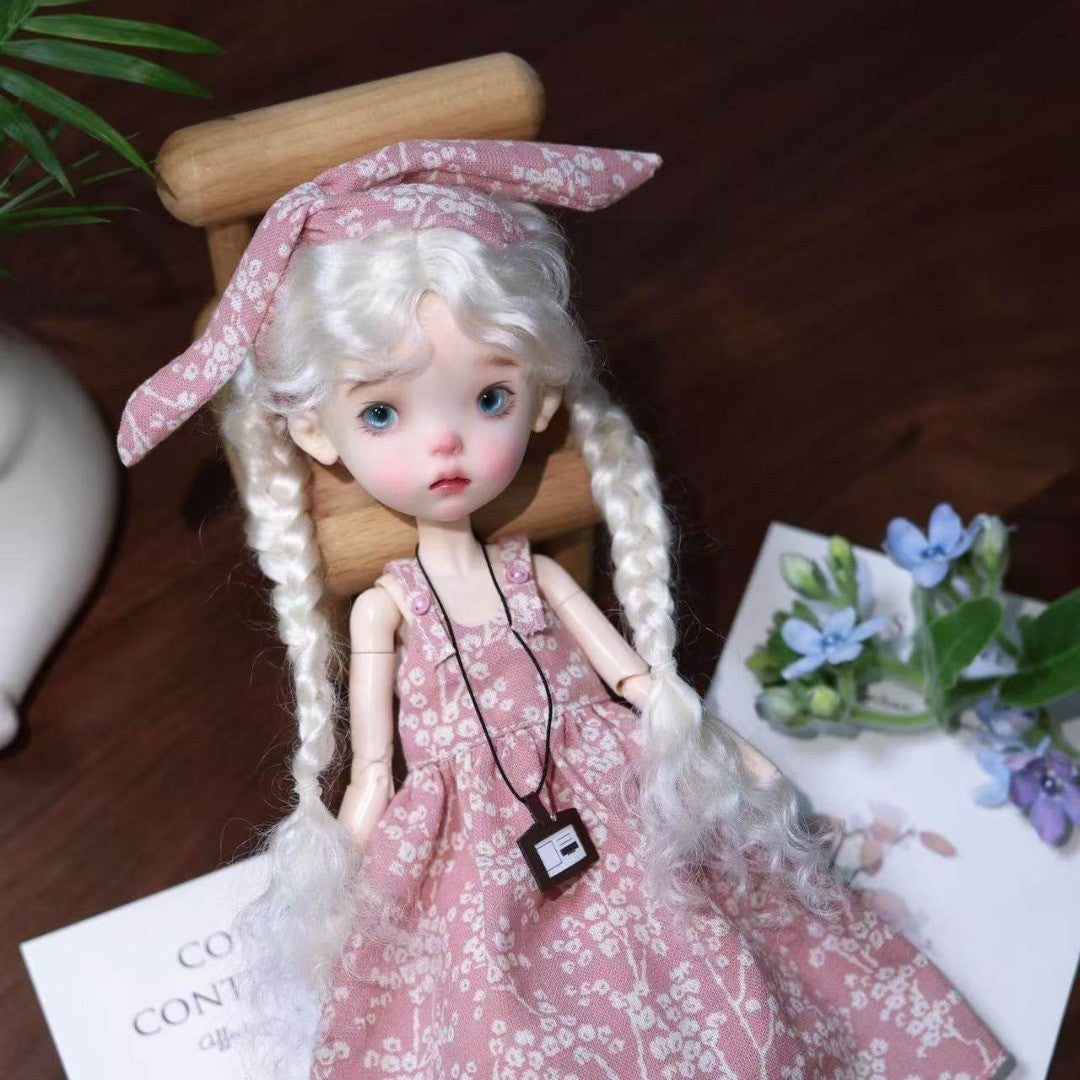 Landoudou BJD 1/6 Girl Doll Nude Resin Eyes+Face up Figure Toy White/Normal Skin