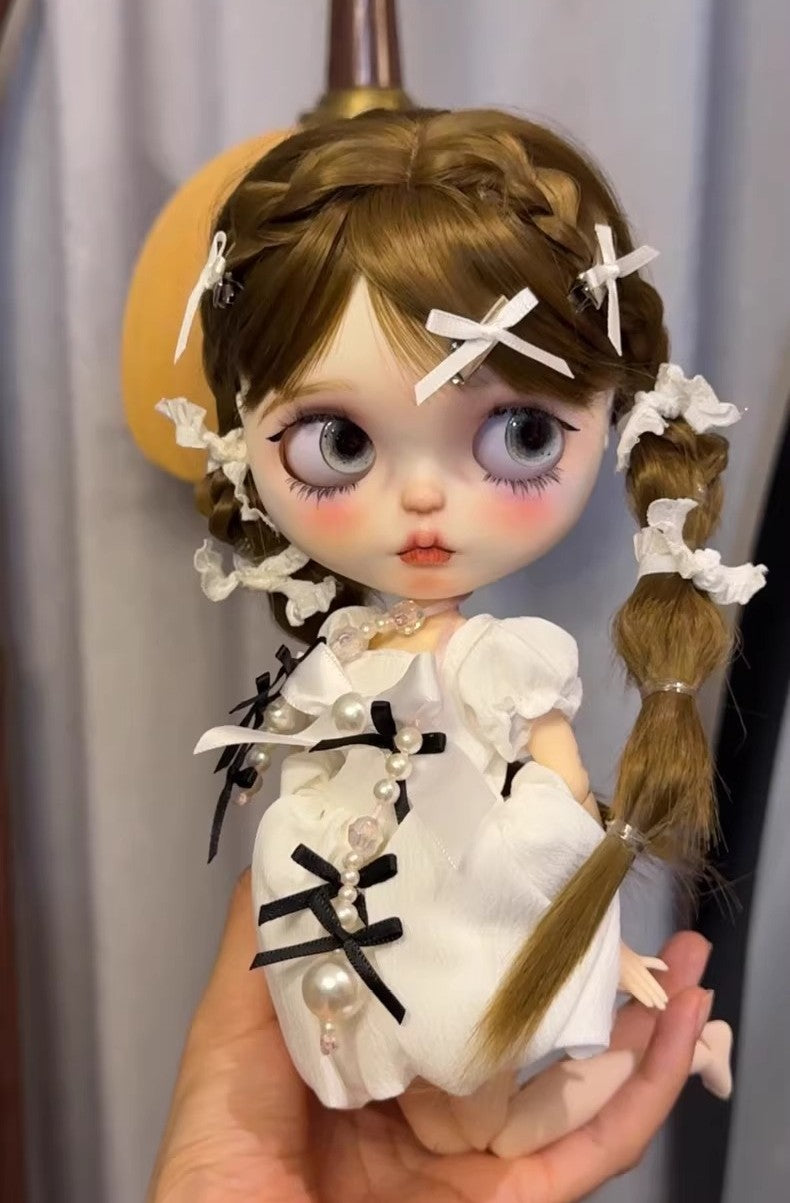 Blythe Doll Custom With Clothes Wig Sweet Girl Handmade 1/6 BJD Dolls Girl Gift