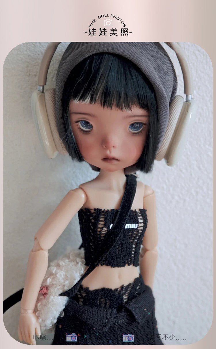Handmade Landoudou 1/6 Bare Doll BJD Doll Girl Jointed Doll Eyes Face Makeup Toy-
