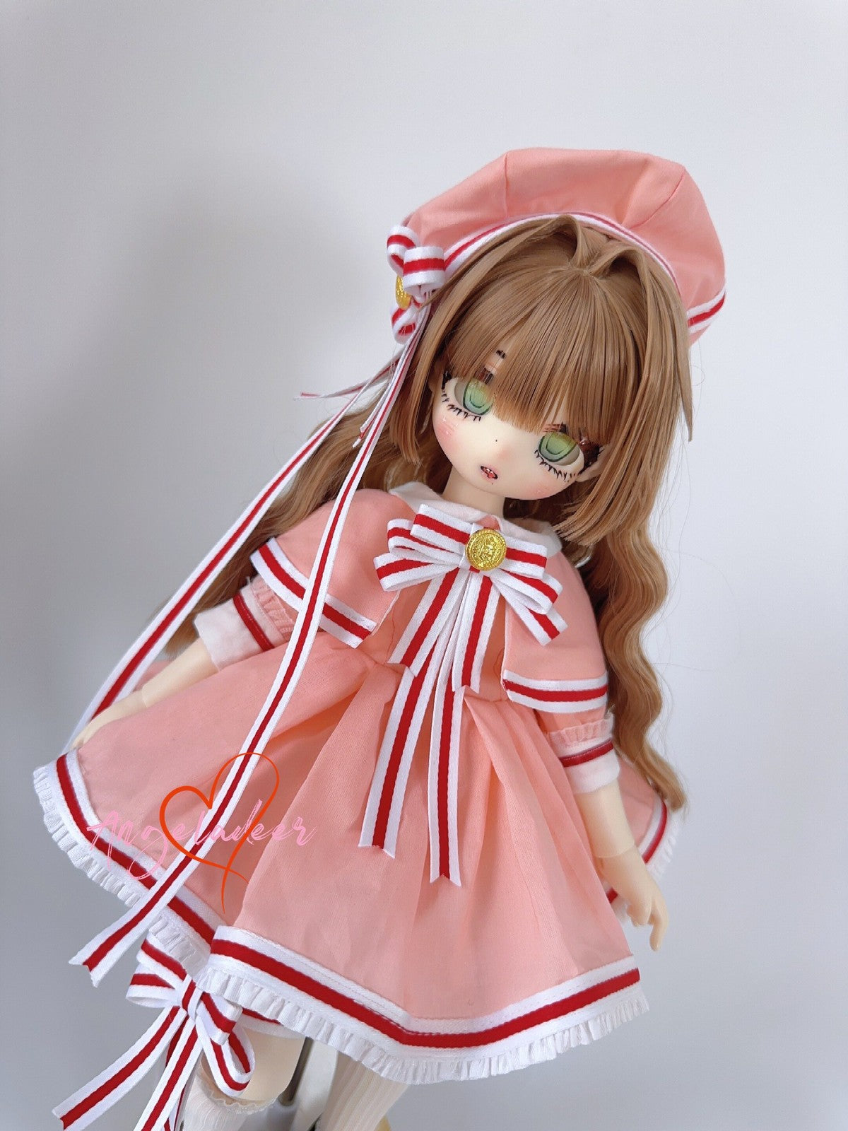 1/4MSD BJD Doll Clothes Magic Girl Battle Dress 6 Pcs Full Set Cosplay Outfit-