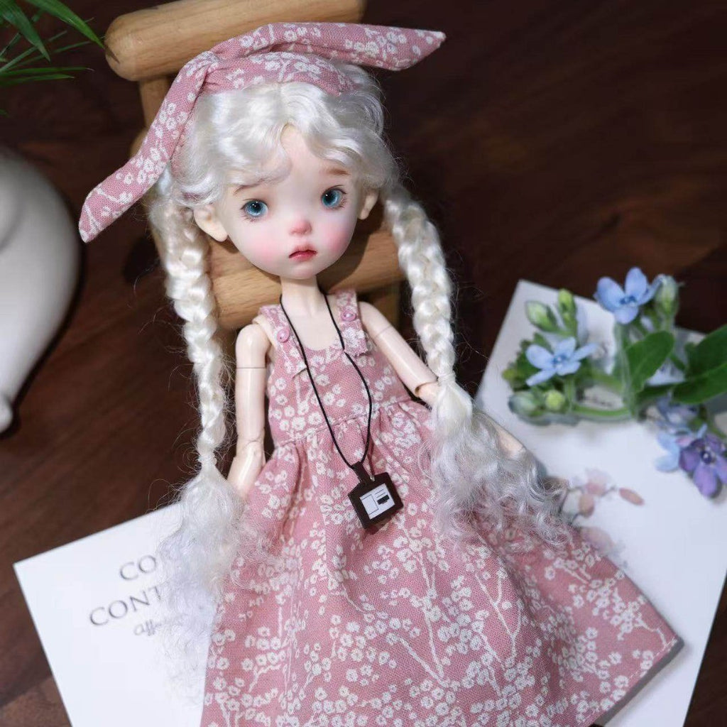 Landoudou BJD 1/6 Girl Doll Nude Resin Eyes+Face up Figure Toy White/Normal Skin