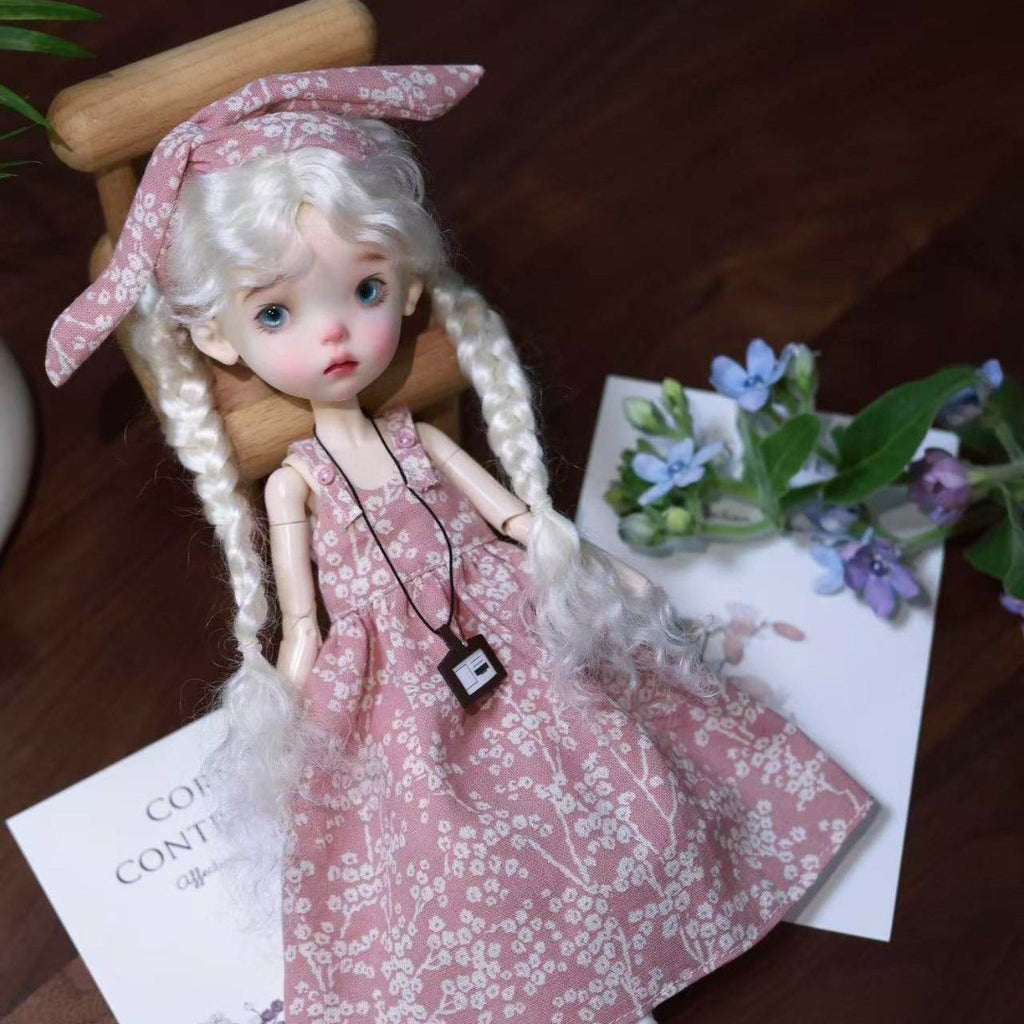 Landoudou BJD 1/6 Girl Doll Nude Resin Eyes+Face up Figure Toy White/Normal Skin