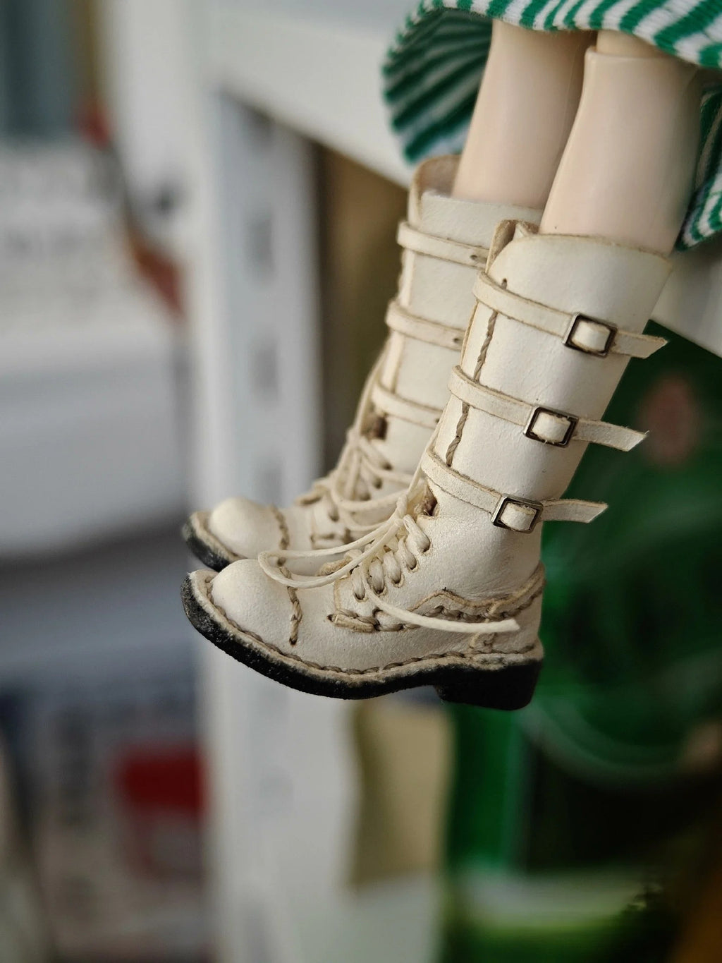 1/6 Blythe BJD Doll Retro Buckle Boots Doll Shoes ob24 ob22 Doll Accessories Toy