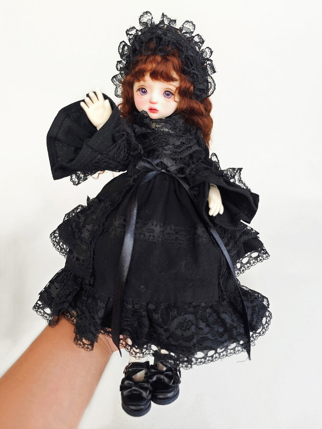 Handmade BJD Outfits Doll Clothes Lace Dress Headwear for 1/6 BJD Doll Girl Toys