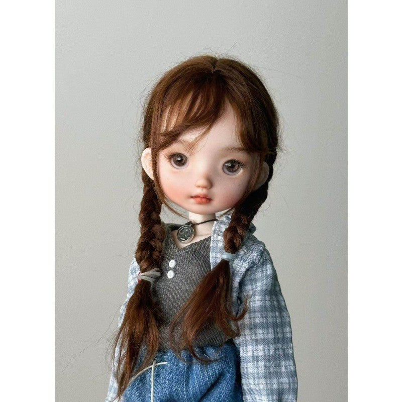 Resin 1/6 BJD Doll Joint Doll Custom Pretty Girl Face Makeup Nude Doll Toy Gifts