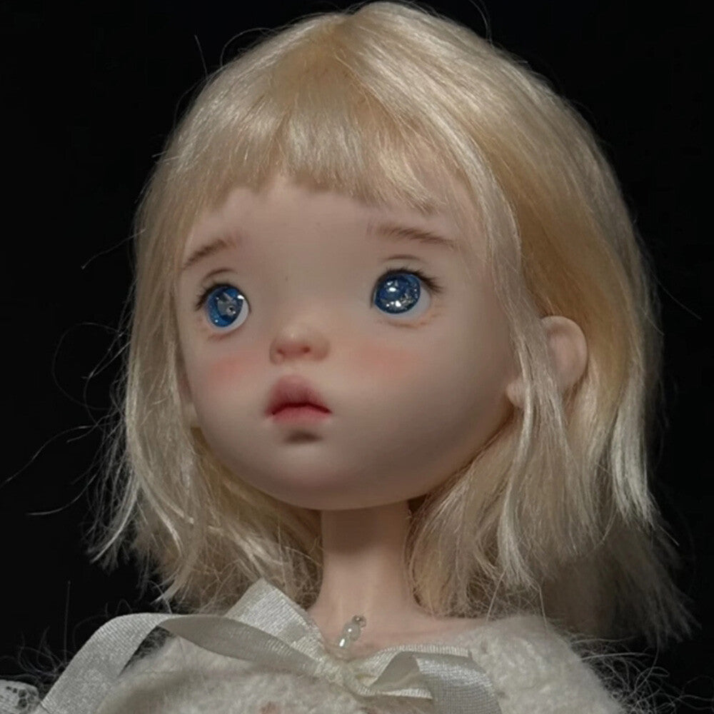 1/6 BJD Doll SD Face Makeup Ball Jointed Bare Doll Resin Girl Eyes Handmade Gift