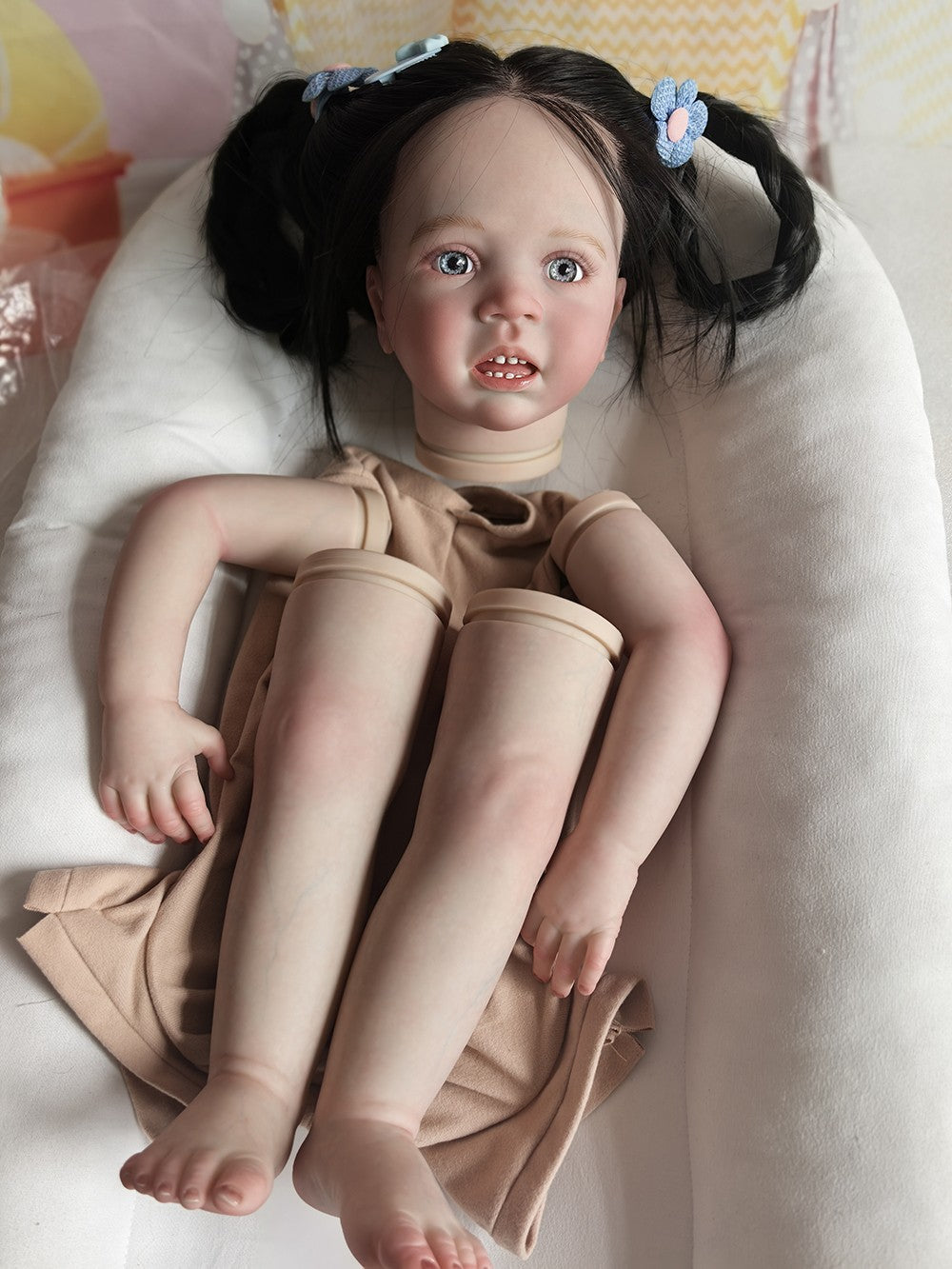 Custom Made Artist Genesis Painted 28“ Reborn Winnie Toddler Doll Kit Handmade Rooted Hair Girl Toy Gift-