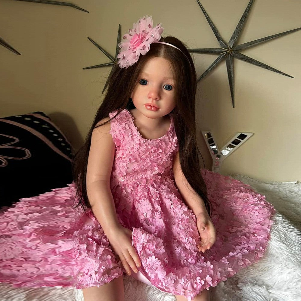 Custom Made 40" Reborn Baby Doll  Painted Kit Aloenka Rooted Hair 7-10Days Ship Out