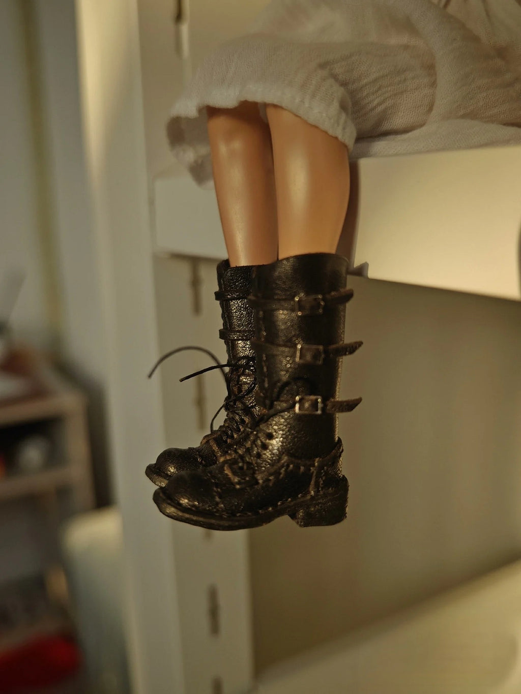 1/6 Blythe BJD Doll Retro Buckle Boots Doll Shoes ob24 ob22 Doll Accessories Toy