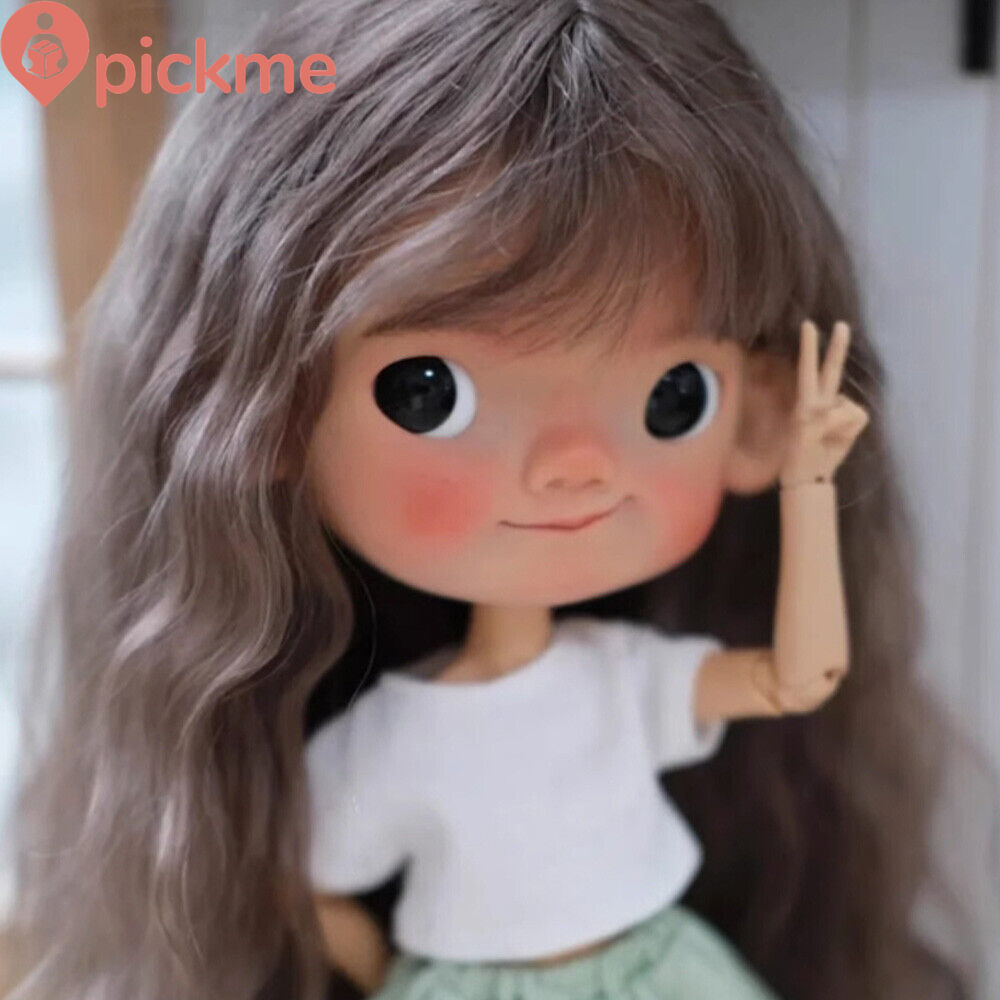 1/8 BJD Doll SD Resin with Face Makeup Big-headed Baby Pippi Cute Girl Gift Toy