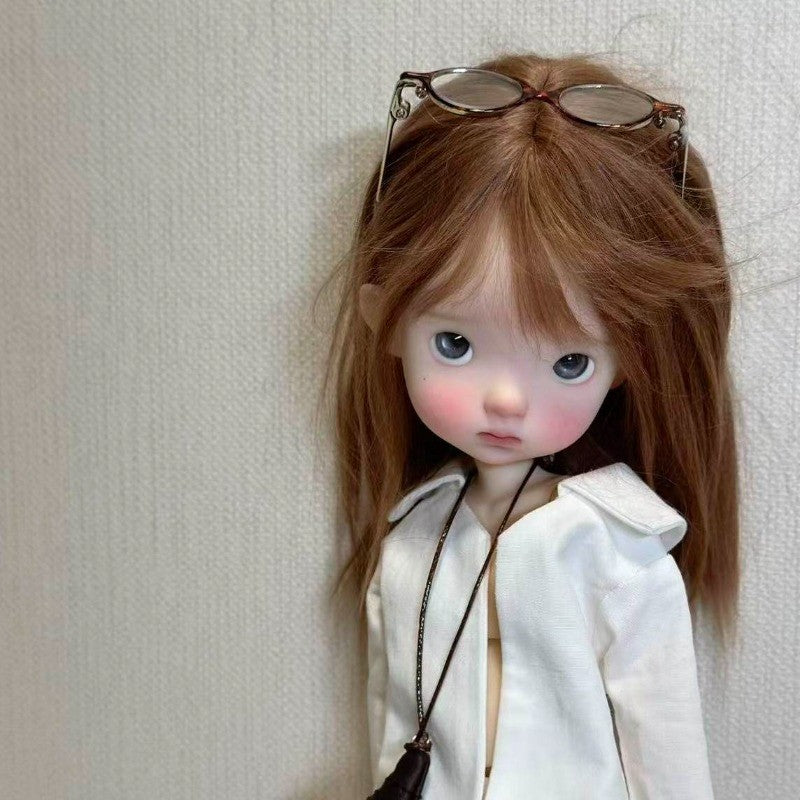 1/6 Full set BJD Doll Resin Jointed Nude Body Sweet Girl Eyes Face Makeup Gifts