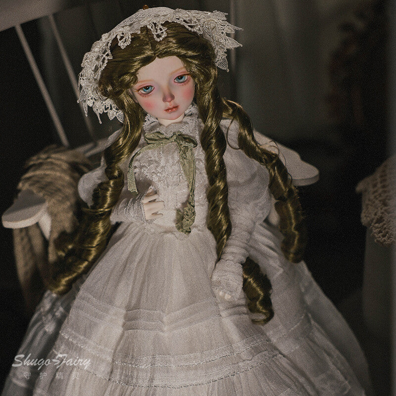 1/4 Full Set BJD Doll Bluesno Dress Hair Face Make Up Eyes Princess Girl Gifts