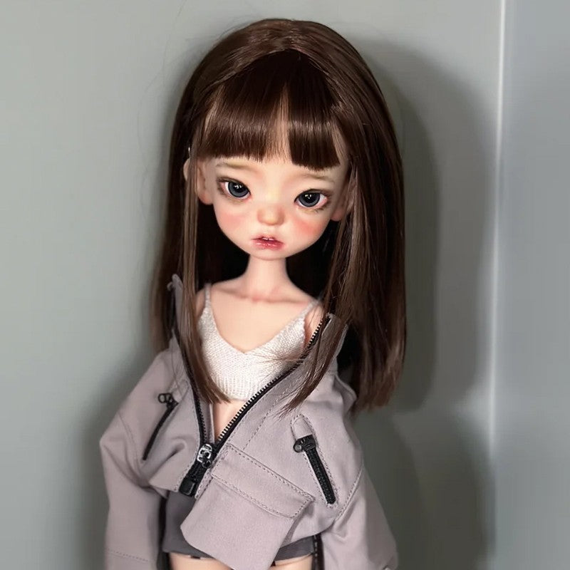 1/6 BJD Doll Resin SD Girl with Free Face Makeup Eyes Bare Body Birthday Gift-