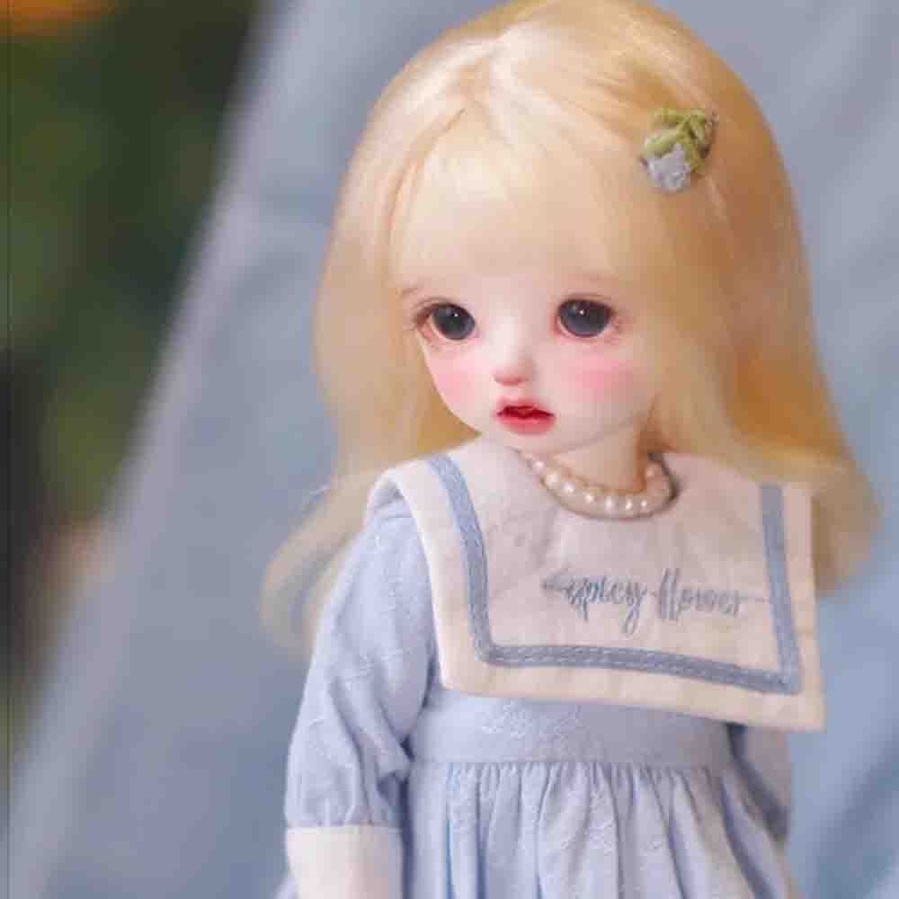 BJD 1/6 Doll SD Resin Joint Eyes Face Makeup Exquisite Baby Girl Doll Bare Doll