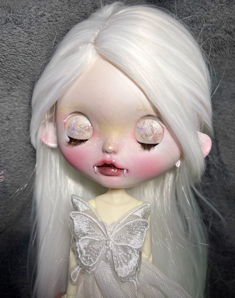 Custom Handmade Blythe Dolls With Outfits Wig Eyes Demon Faceup YMY24 BJD Doll