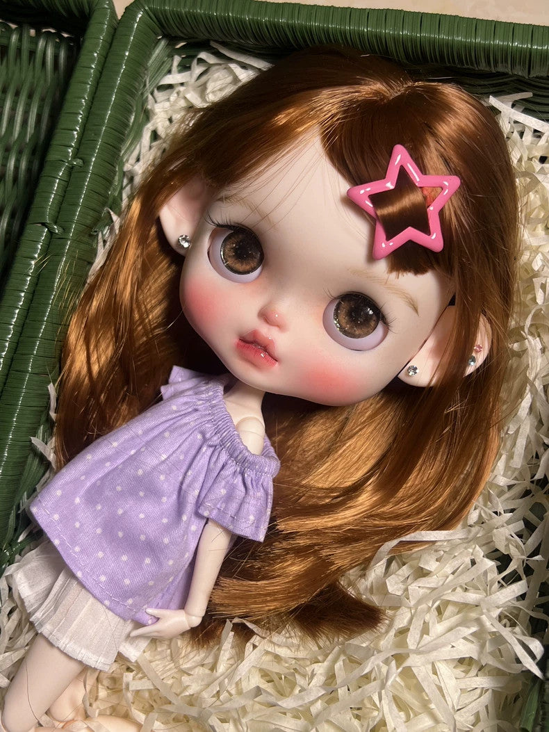 Handmade Blythe Doll Custom With Outfits Wig Hair 1/6 BJD Dolls Girls Toys Gift