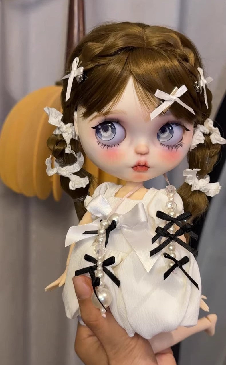 Blythe Doll Custom With Clothes Wig Sweet Girl Handmade 1/6 BJD Dolls Girl Gift