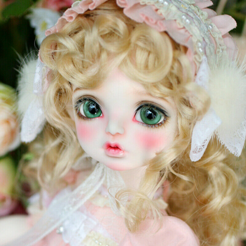 BJD 1/4 Doll Ball Jointed Girl Face Eyes Dress Makeup Birthday Gift Toy Full Set