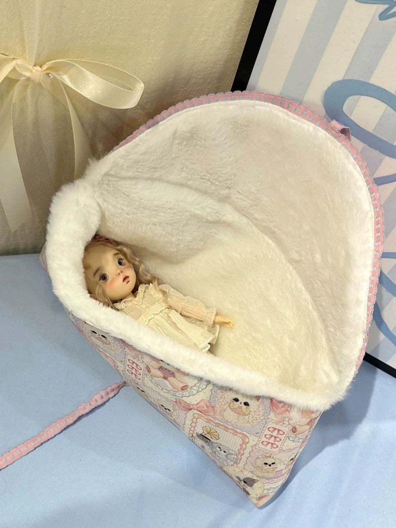 1/6 Blythe Dolls Bag Portable Carrier Bag Protective Covers Tote For BJD Doll