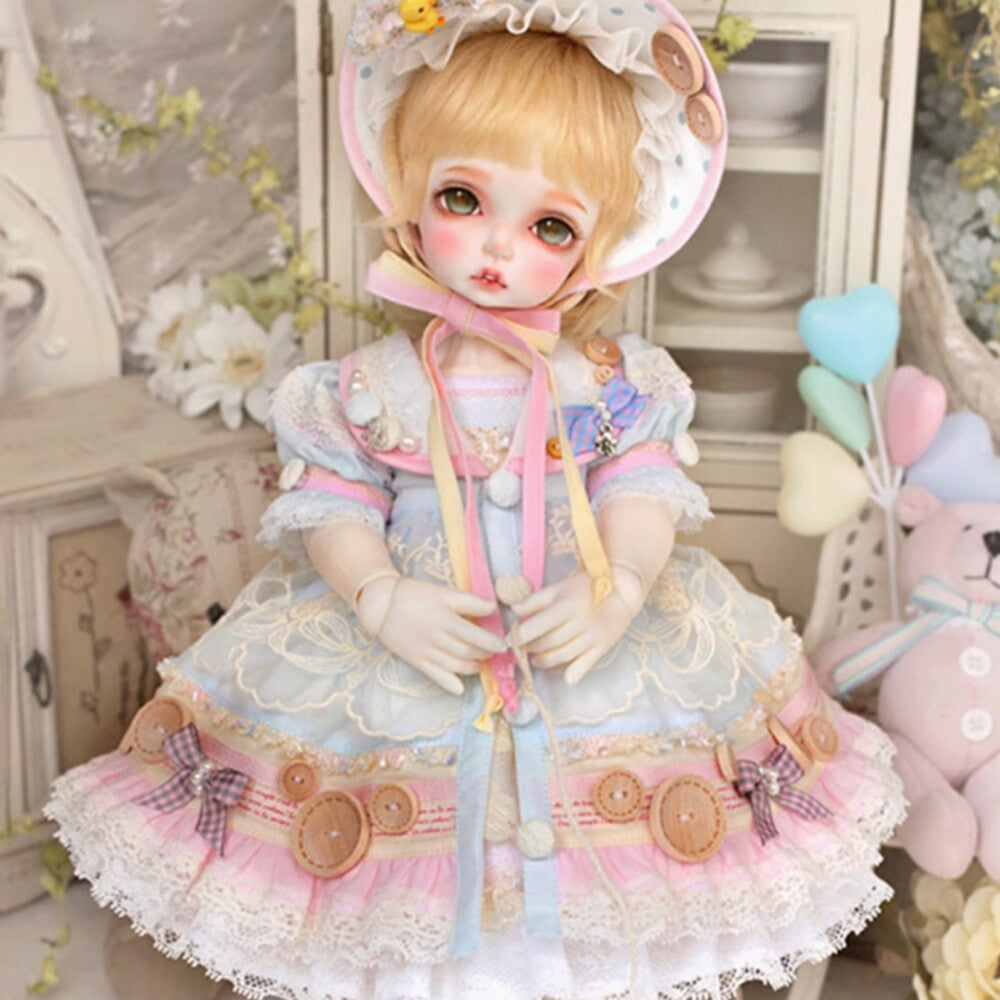 Exquisite Peanut Girl 1/4 BJD Doll Ball Joint Doll Resin Eyes Full Set Xmas Gift