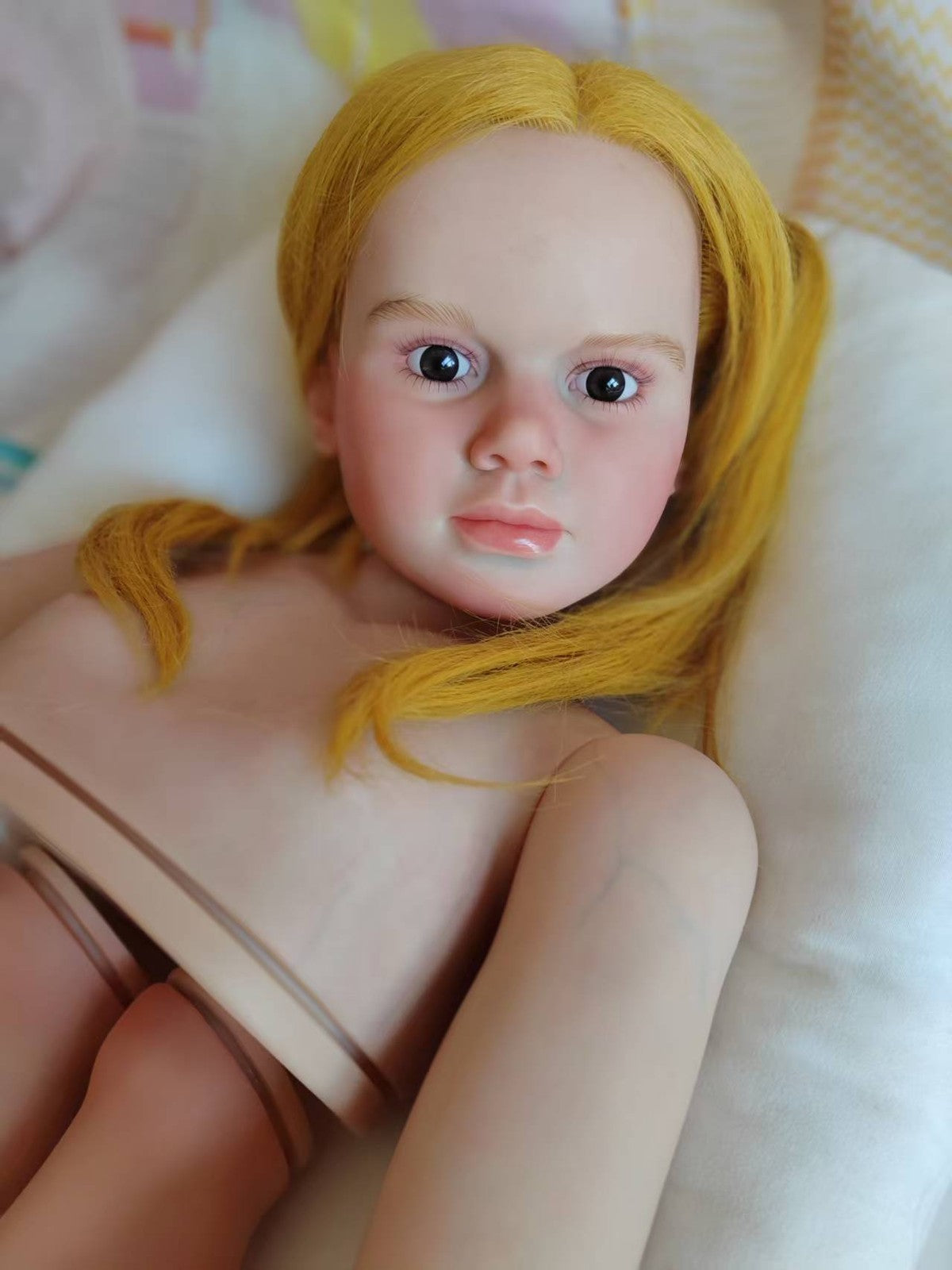 Custom Made Artist Painted 40" Huge Size Reborn Doll Kit Gabriella Painted Toddler Girl Hand-Rooted Hair DIY Toy Gift