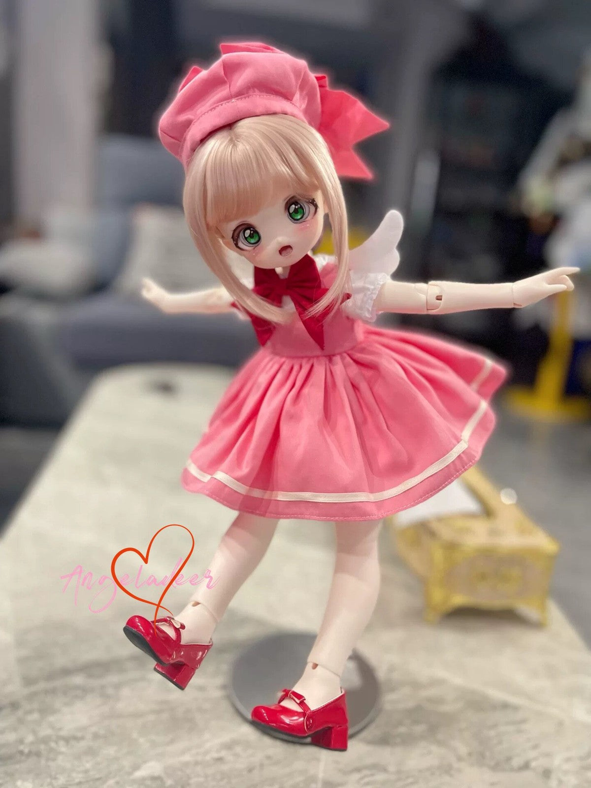 1/4MSD BJD Doll Clothes Magic Girl Battle Dress 6 Pcs Full Set Cosplay Outfit #2-