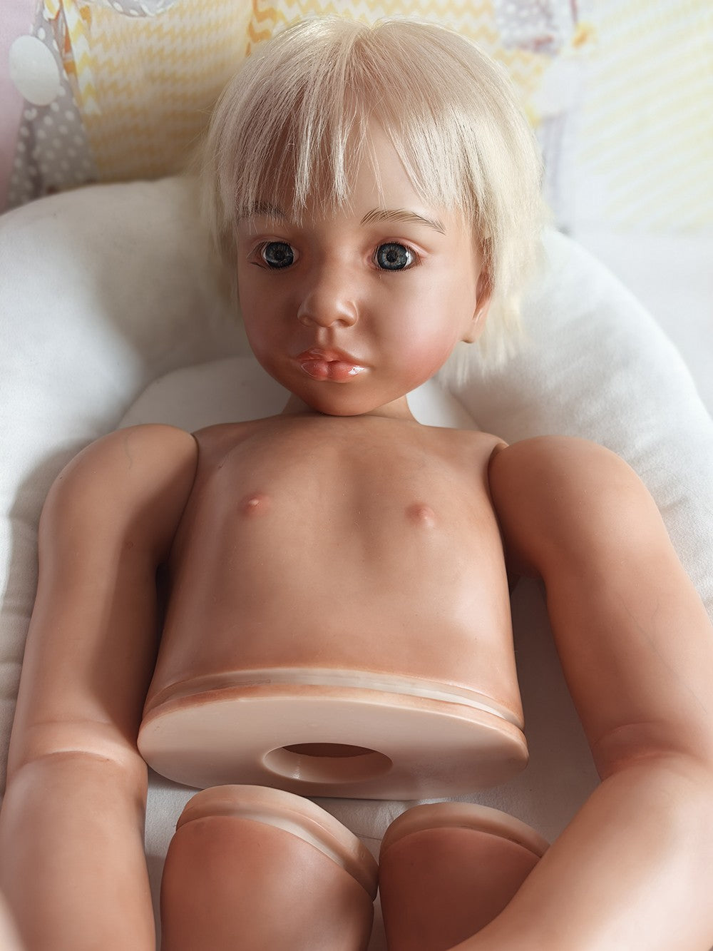 Dark Skin Reborn Doll Kits 40inch Aloenka Painted Kit Toddler Girl Rooted Hair