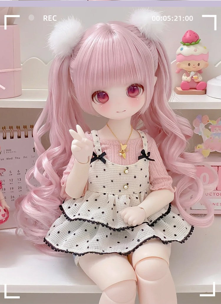 1/4 BJD Doll MDD Resin Joint Eyes Face Makeup Girl Full Set Handmade Xmas Gift