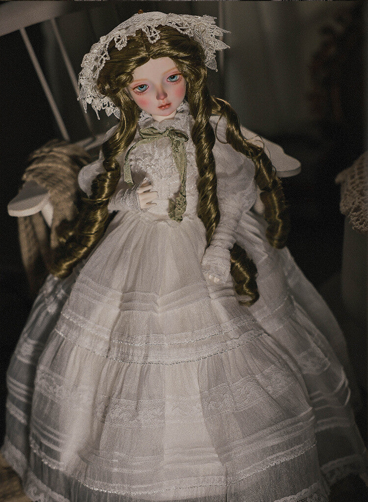 1/4 Full Set BJD Doll Bluesno Dress Hair Face Make Up Eyes Princess Girl Gifts