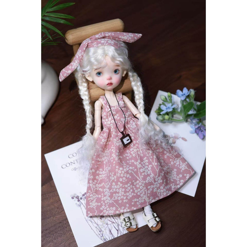 Landoudou BJD 1/6 Girl Doll Nude Resin Eyes+Face up Figure Toy White/Normal Skin