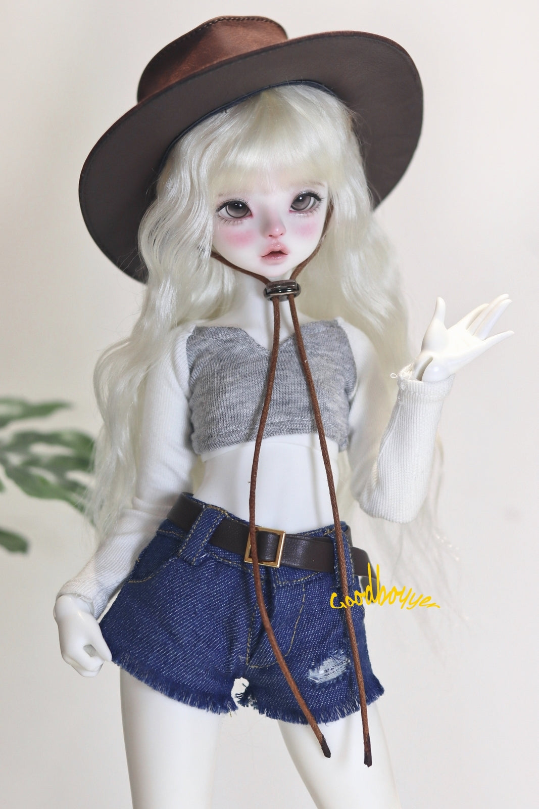 Custom 1/4 1/3 BJD Doll Clothes Denim Short Pants Black White Blue Shorts Belt Hot Girl