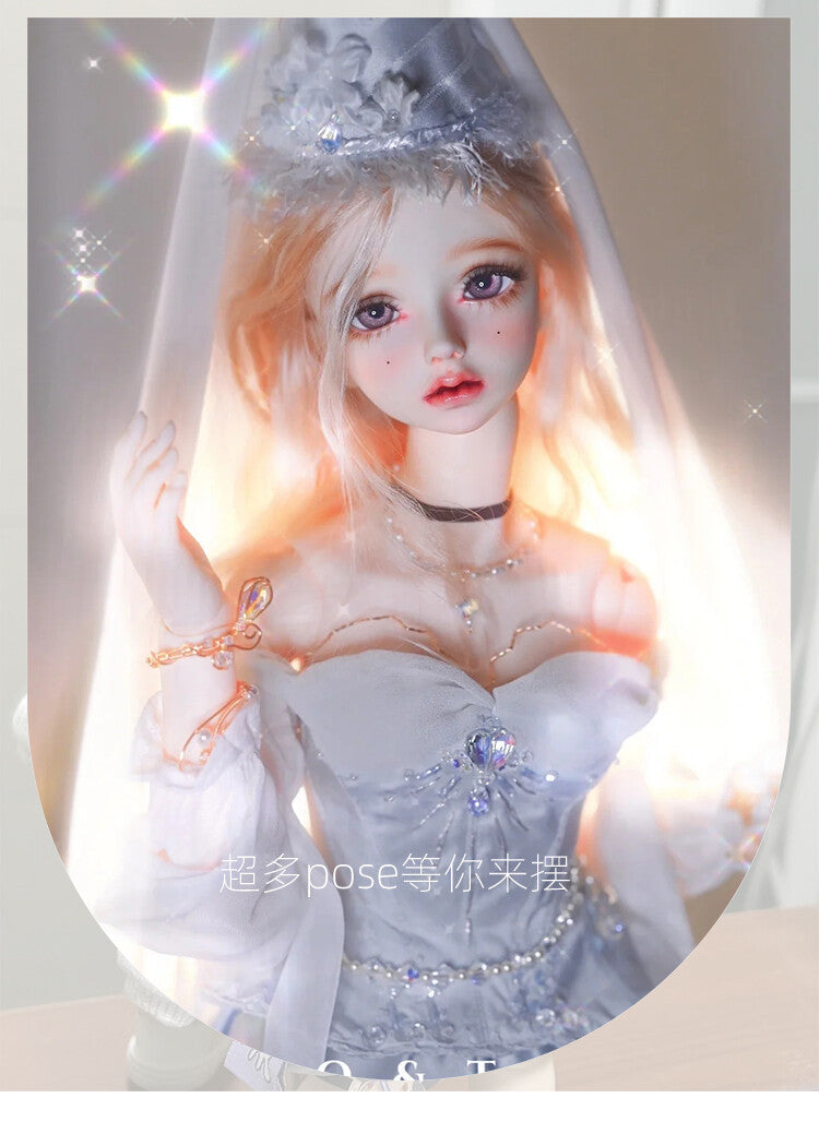 1/3 BJD Doll Girl Female Bare Body LMRoselyn with Face makeup Eyes Resin Gifts