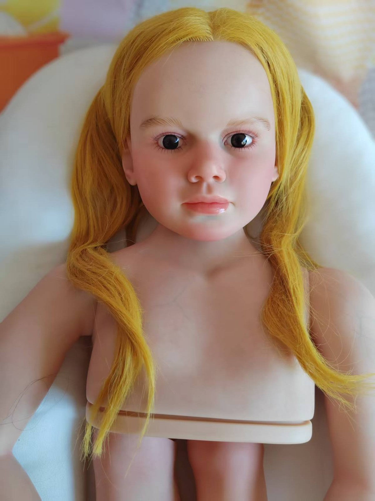 Custom Made Artist Painted 40" Huge Size Reborn Doll Kit Gabriella Painted Toddler Girl Hand-Rooted Hair DIY Toy Gift