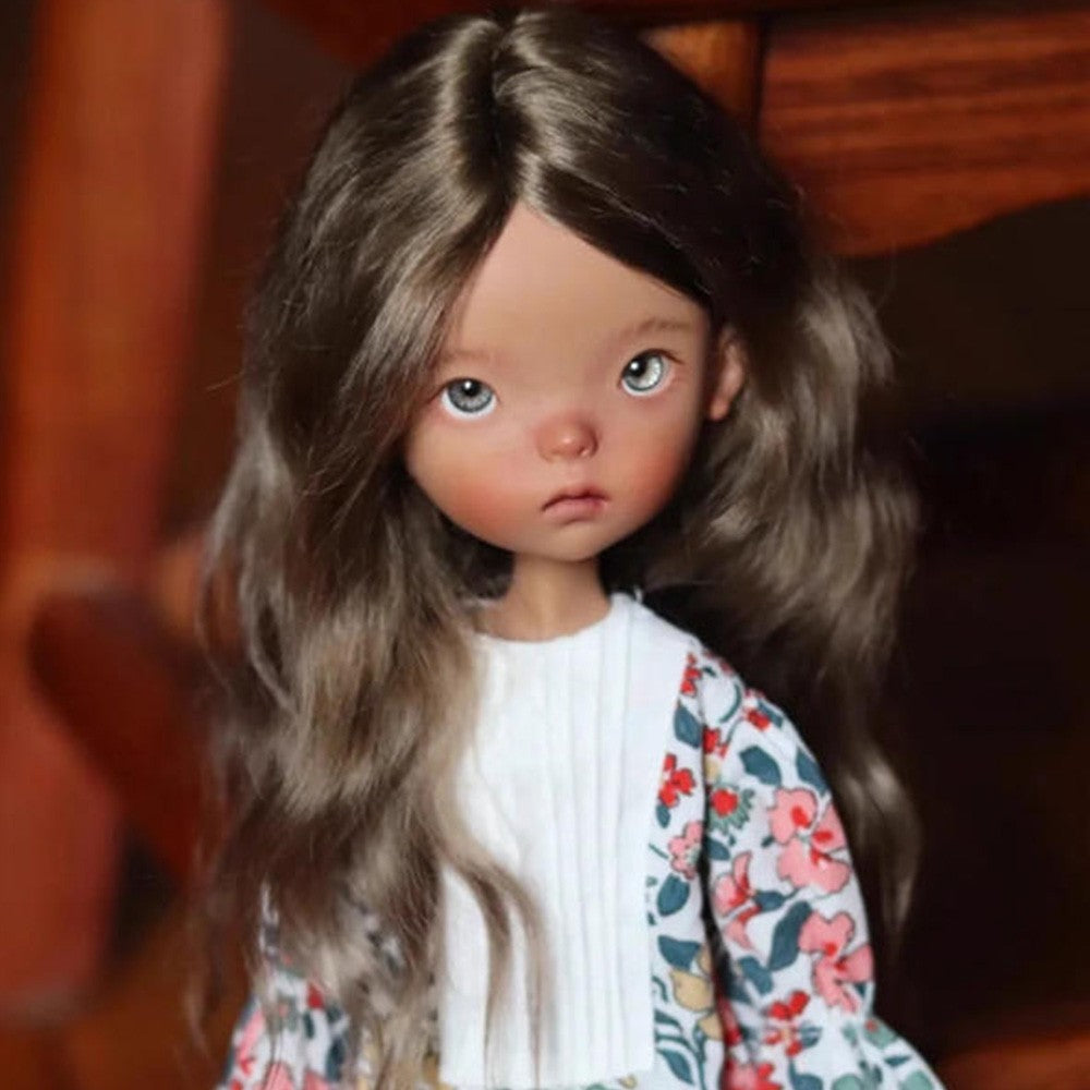 1/6 BJD Doll Landoudou SD Girl Joint Face Makeup Eyes Resin Kids Gift Bare Doll