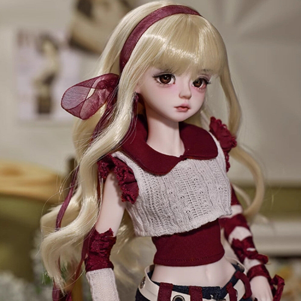 1/4 BJD Doll Ball Joint Doll Contrasting Vintage Girl Bare Doll Handmade Gifts