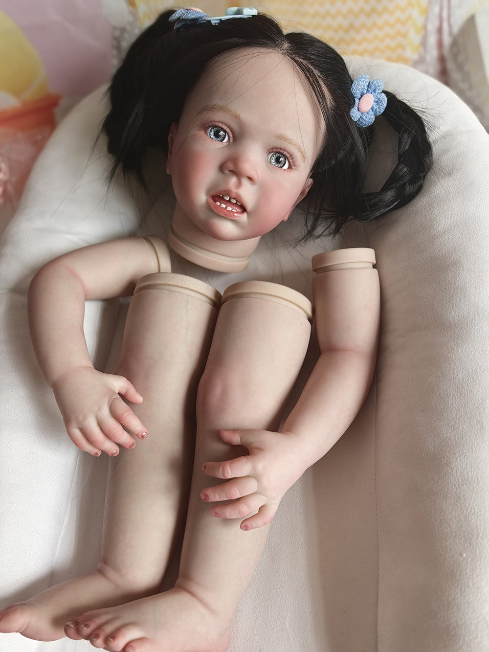 Custom Made Artist Genesis Painted 28“ Reborn Winnie Toddler Doll Kit Handmade Rooted Hair Girl Toy Gift-