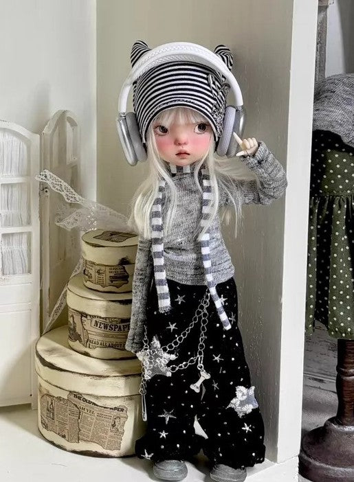 Full Set BJD Doll 1/6 Landoudou Face Makeup Wig Clothes Hat Shoes Girl DIY Gifts
